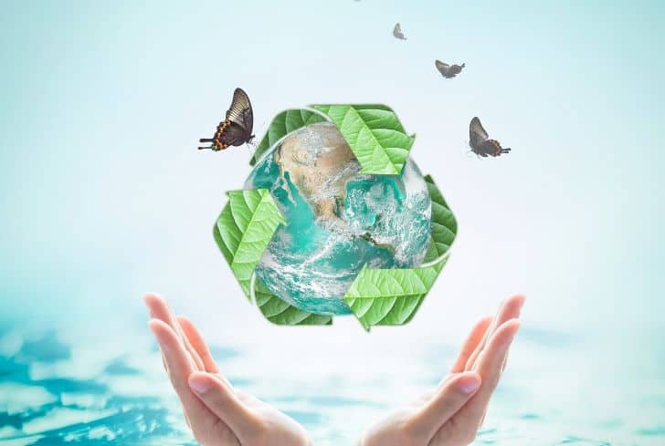 earth globe recycling sustainable living